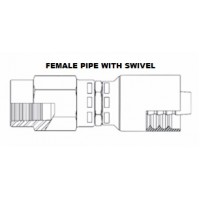 3/8 X 3/8 Rigid Female Pipe Swivel